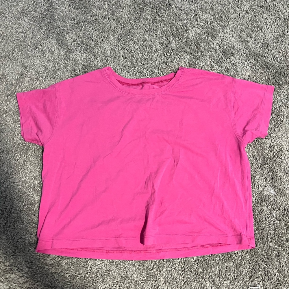 lululemon Sonic Pink Cates Tee Size 2